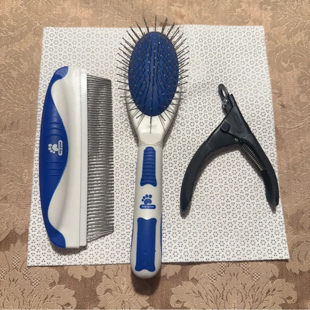 3 Pc Top Paw Pet Grooming Set